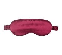 Máscara de sueño para hombres y mujeres, 19 Mumi 100% puro relleno de seda de morera natural, suave y cómodo, transpirable, para siestas, viajes, yoga, vino rojo