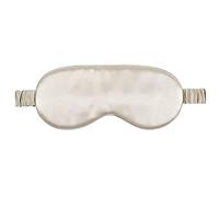 Máscara de sueño para hombres y mujeres, 19 Mumi 100% puro relleno de seda de morera natural, suave y cómodo, transpirable, para dormir en el hogar, viajes, trabajo, yoga, dorado