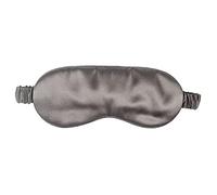 Máscara de sueño para hombres y mujeres, 19 Mumi 100% puro relleno de seda de morera natural, suave y cómodo, transpirable, para siestas de hogar, viajes, trabajo, yoga, gris