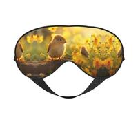 Máscara de sueño para los ojos de conejos y pájaros, bloquea perfectamente la luz, perfecta para mujeres y hombres, diadema suave y cómoda para viajar