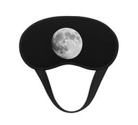 Máscara de sueño Quiet Moon, máscara de ojos suave y transpirable, diseño de banda elástica adecuada para viajes y camping.