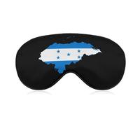 Máscara de sueño suave con diseño de mapa de la bandera de Honduras con correa ajustable, cubre los ojos y bloquea la luz para mujeres y hombres