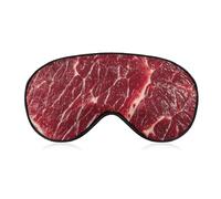 Máscara de sueño suave con textura de carne de vacuno con correa ajustable, máscaras para los ojos, bloquea la luz para mujeres y hombres