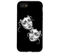 Máscara de Teatro Chicano Cry Now Smile Later Carcasa para iPhone SE (2020) / 7/8