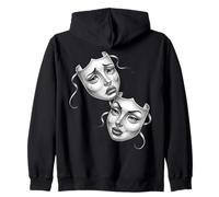 Máscara de Teatro Chicano Cry Now Smile Later Sudadera con Capucha