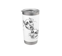 Máscara de teatro chicano Cry Now Smile Later Vaso térmico de acero inoxidable de doble pared