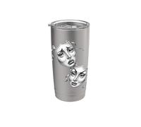 Máscara de teatro chicano Cry Now Smile Later Vaso térmico de acero inoxidable de doble pared
