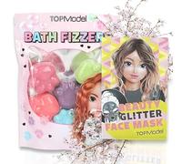 Máscara de tela TopModel con purpurina Beauty and ME & TopModel, bomba de baño, pata Beauty and Me, tu dúo perfecto para momentos brillantes de autocuidado y alegrías de baño que combinan diversión y