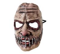 Máscara de terror de látex transpirable, demonios espeluznantes para Halloween, carnaval, cosplay, máscara de zombi realista para adultos y jóvenes, sin olor