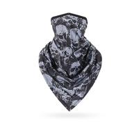 Máscara de tormenta con estampado de calavera, para hombre y mujer, como protección facial, pañuelo para el cuello de moto, con calavera multifunción, bufandas para deportes al aire libre, O negro3