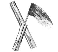 Máscara de varita de metal, rizador 3D, impermeable, natural, delgada, negra con varita de metal, de larga duración, a prueba de manchas para mujeres, negro, con