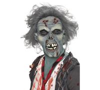 Máscara de Zombie con Cabellos Adulto
