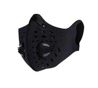 Máscara del respirador, máscara de polvo de carbono activado contaminación anti polen alérgenos cara de escape de gases filtrado PM2.5 para correr el ciclismo Manténgase caliente, respirando, negro