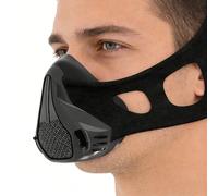 Máscara Deportiva Ajustable, Máscara para Correr, Máscara Entrenamiento Barrera oxígeno, 25 Niveles Resistencia Respiratoria Ajustable con Resistencia Aire para Fitness Ejercicio (Negro, S)