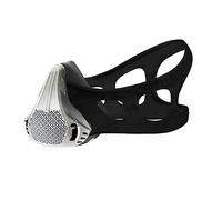 Máscara Deportiva Ajustable, Máscara para Correr, Máscara Entrenamiento Barrera oxígeno, 25 Niveles Resistencia Respiratoria Ajustable con Resistencia Aire para Fitness Ejercicio (Plateado, S)