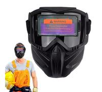 Máscara especial de soldadura y corte, casco de protección de oscurecimiento automático, lente anti-visión anti-adelgazamiento