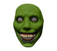 Máscara espeluznante para adultos, transpirable, suave, máscara de Halloween con demonio sonriente, máscara espeluznante, máscara terrible para accesorios de fiesta de disfraces de Halloween
