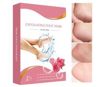 Máscara Exfoliante Pies | 2 Pares Mascarillas Pies Elimina Callos,Eliminador Piel Muerta Callos para Mujeres Hombres Uso Noche Viaje Rutina Diaria