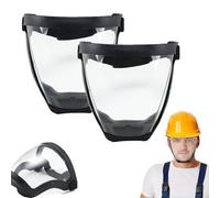 Máscara Facial Completa Multiusos, 2x Máscara Facial Transparente Reutilizable Con Banda Ajustable, Mascarillas Protectora Facias Transparente Antivaho Para Soldadura De Perforación De Carpintería