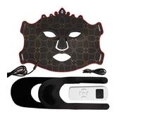 Máscara facial con luz LED, 7 colores, terapia de luz LED, terapia de luz roja para la cara, máscara de terapia de luz roja recargable portátil, dispositivo de cuidado de la piel, máscara de terapia