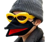 Máscara facial con pico de pájaro | Sombrero hecho a mano con gafas de sol | Máscara facial de disfraz, decoración de , para festival, carnaval, baile de máscaras, eventos, fotos de vacaciones