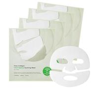 Máscara facial de 4 hojas/cajas de colágeno, máscara profunda real de bio-colágeno con efecto calmante y de enfriamiento, máscara para durante la noche con colágeno de bajo peso molecular para la ela