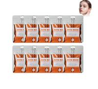 Máscara Facial De Astaxantina, Extracto De Astaxantinade Mascarilla Altamente Hidratante, Antioxidante Natural, Ilumina El Tono De La Piel, Para Más Brillo Y Más Humedad, Sin plástico,10PCS