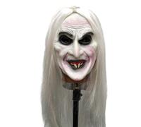Máscara facial de de Halloween espeluznante - Gorro de látex versátil para ancianos, modernos, mujeres con pelo, disfraz de terror, accesorios de vestir, accesorios para, multiusos, para