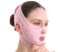 Máscara Facial de Forma V Reutilizable, Correa Mentonera Reutilizable, Face Shaper de Línea V, Faja de Modelaje Facial para Esculpir el Mentón y el Contorno Facial, Lifting Físico Suave