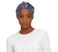 Máscara facial de invierno con estampado de campo de lavanda morada, polaina de cuello resistente al viento, media máscara, para correr táctica