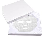 Máscara Facial De Jade Con Caja RoseQuartz Herramienta De Relajación De Masaje Natural Gouache Stone Masajeador Facial De Cristal,Cuarzo De Roca