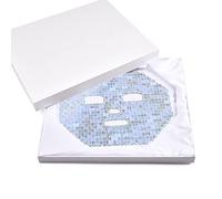 Máscara Facial De Jade Con Caja RoseQuartz Herramienta De Relajación De Masaje Natural Gouache Stone Masajeador Facial De Cristal,Ópalo