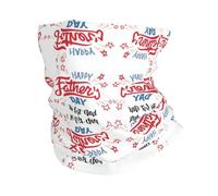 Máscara facial deportiva con estampado "Happy Father's Day Dad", diadema deportiva multifuncional, adecuada para deportes en climas fríos