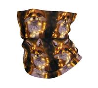 Máscara facial estilo diadema, bonita diadema deportiva con patrón de zorro, adecuada para viajes, esquí y ciclismo.