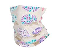 Máscara facial estilo diadema, diadema deportiva con patrón de erizo, adecuada para viajes, esquí y ciclismo.