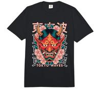 Máscara Facial Japonesa Demonio Demonio Hannya Oni Yokai Oni Comfort Colors Adult Heavyweight T-Shirt