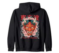 Máscara Facial Japonesa Demonio Demonio Hannya Oni Yokai Oni Sudadera con Capucha