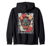 Máscara Facial Japonesa Demonio Demonio Hannya Oni Yokai Oni Sudadera con Capucha