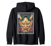 Máscara Facial Japonesa Demonio Demonio Hannya Oni Yokai Oni Sudadera con Capucha