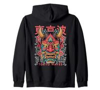 Máscara Facial Japonesa Demonio Demonio Hannya Oni Yokai Oni Sudadera con Capucha