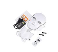 Máscara Facial LED De 7 Colores, Terapia De Fotones LED, Máquina De Mascarilla Facial, Terapia De Luz, Máscara Para El Acné, Máscara Led De Belleza Para El Cuello (without original box,US Plug)