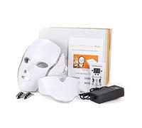 Máscara Facial LED De 7 Colores, Terapia De Fotones LED, Máquina De Mascarilla Facial, Terapia De Luz, Máscara Para El Acné, Máscara Led De Belleza Para El Cuello (with original box,EU Plug)