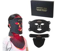Máscara facial LED Elitzia con terapia de luz fotónica para el cuidado del cuello M para el antienvejecimiento y el cuidado de la piel con silicona recargable