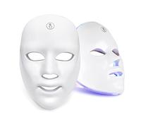 Máscara Facial Led, Máscara De Terapia De Fotón, Máscara Inalámbrica De 7 Colores Led, Máscara Facial De Rejuvenecimiento De La Pie (A)