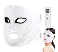 Máscara Facial LED, Mascarilla Con Terapia De Cara Con Luz Infrarrojos De Silicona Flexible, Máscara Facial LED Con Terapia De Luz Roja, 4 En Color Herramienta De Belleza De Fototerapia