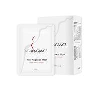 Máscara facial New Angance de hoja de colágeno hidratante con ácido hialurónico para pieles secas, grasas y sensibles, apta para todos los tipos de piel, 10 unidades