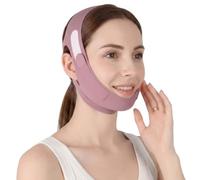 Máscara Facial V-Line Morada, Faja Reutilizable Para Doble Mentón Para Mujer, Correa Para La Barbilla Y Mentonera Para Lifting Facial, Máscara Reafirmante Antiedad, Suave Para La Piel, Cuidado Diario