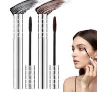 Mascara for Older Women 60 Plus, Lash Mascara, Waterproof, Volumizing and Lengthening, Gentle and easy to remove Resistant Make Up, with Thinning Lashes, hypoallergenic (2PC Mix)