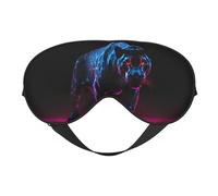 Máscara futurista para dormir de pantera morada, máscaras de ojos para dormir de doble cara, máscaras para dormir para mujeres y hombres, cubiertas opacas para dormir, viajes
