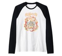 Máscara Hannya Dragón Japonés El Poder del Silencio Arte Camiseta Manga Raglan